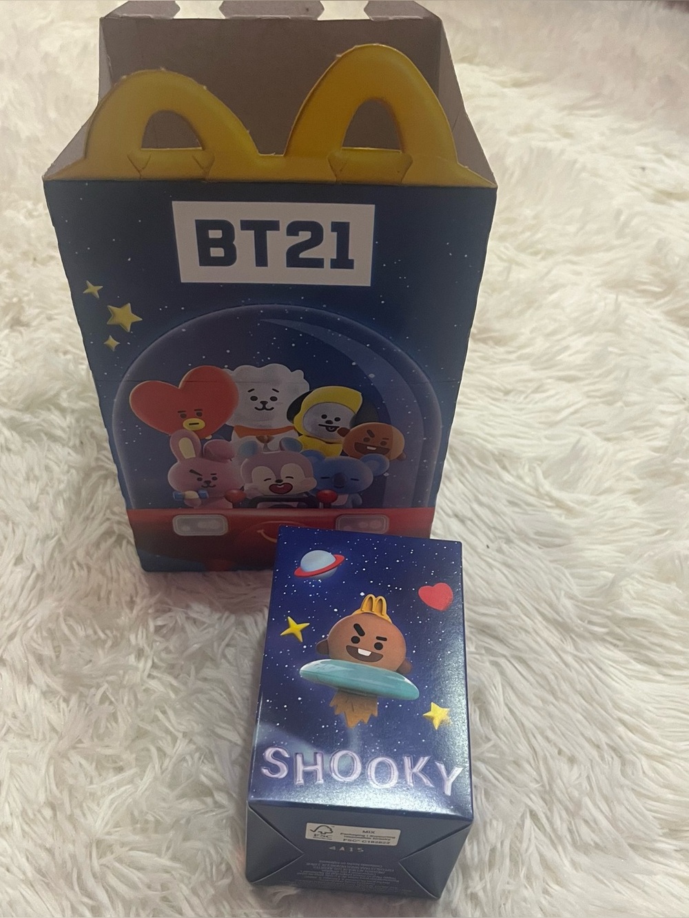 McDonald’s Shooky BT21 Happy Meal Toy with box